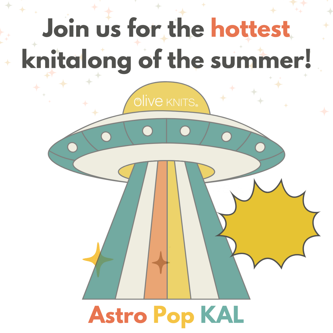Astro Pop KAL- "4-day" Knitalong begins in July!