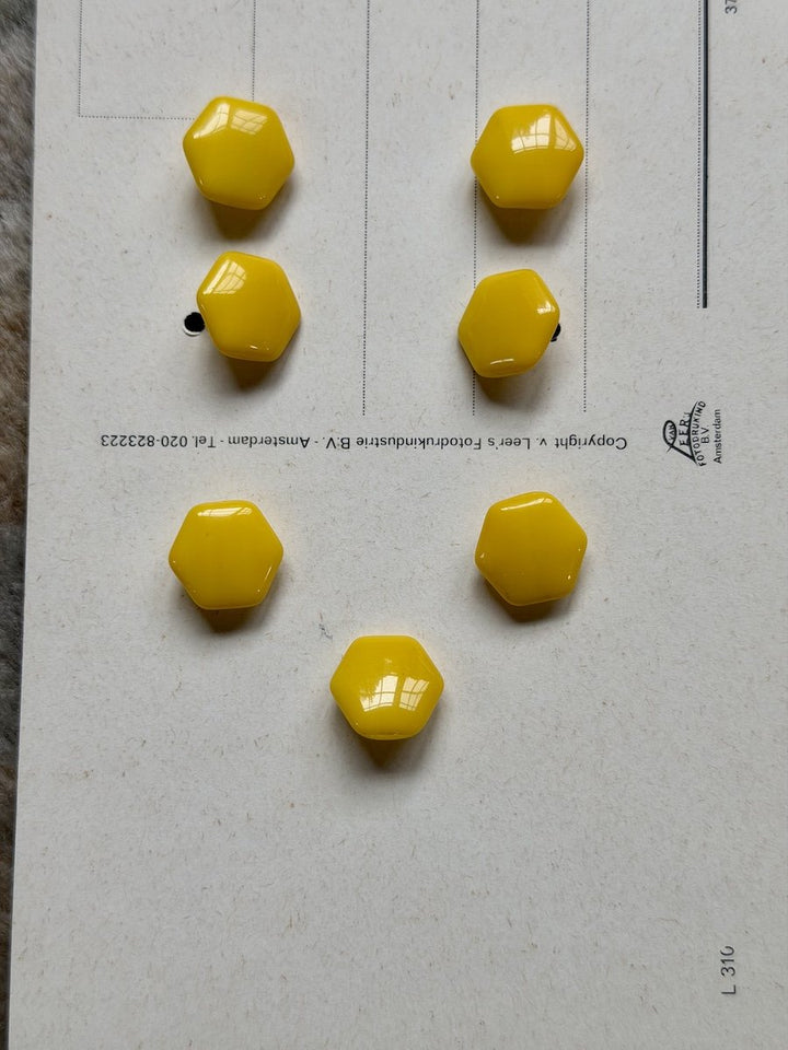 Vintage Czech Glass Buttons Card
