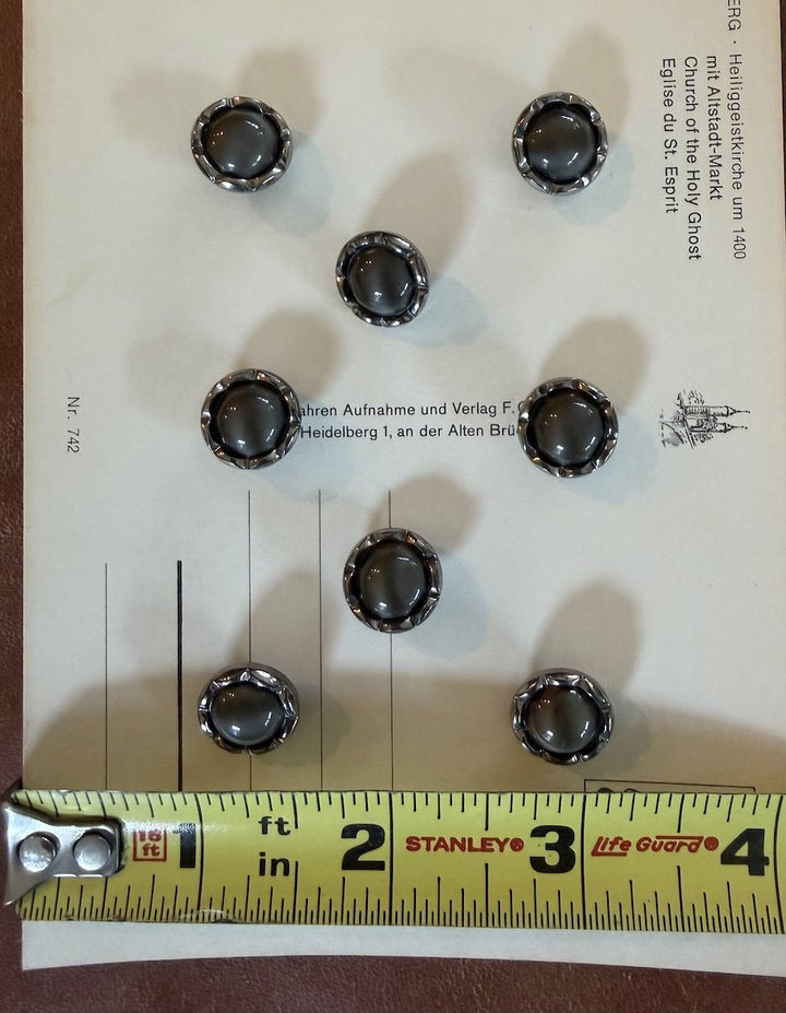 Vintage Czech Glass Buttons Card