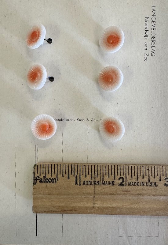 Vintage Czech Glass Buttons Card
